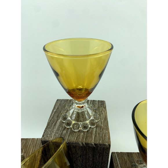 Anchor Hocking Amber Boopie Cocktail Glasses. - Picture 7 of 8